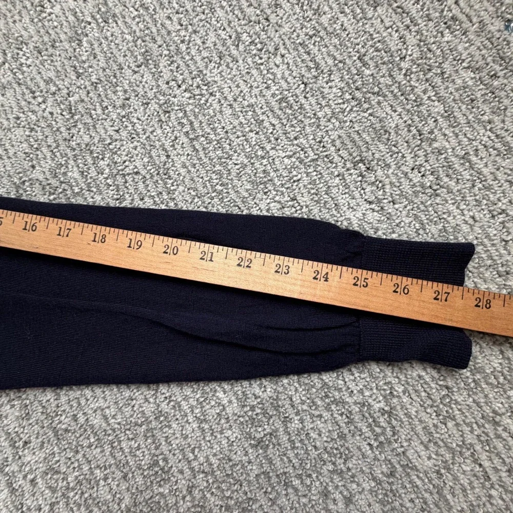 Polo Ralph Lauren Sweater Mens XXL Navy Blue Merino Wool V-Neck Custom Fit